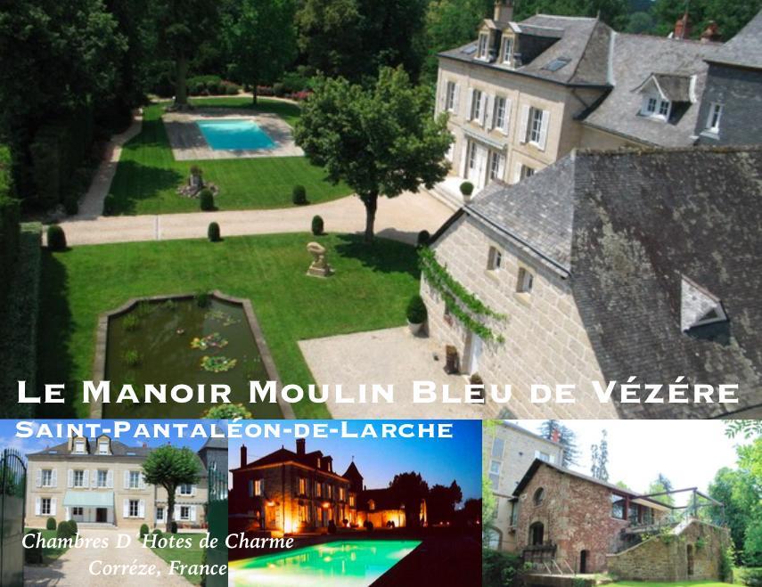 Hotel French Correze Moulin Bleu Saint-Pantaléon-de-Larche Zimmer foto